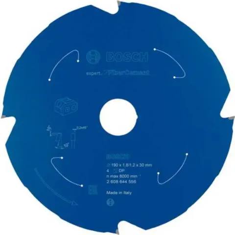 Bosch Expert for Fibre Cement cirkelzaagblad voor accuzagen 190x1,8/1,2x30 T4