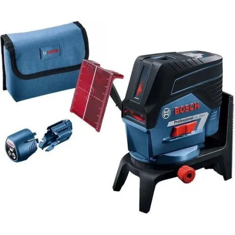 Bosch GCL 2-50 C 12V Li-Ion accu Kruislijnlaser incl. AA adapter in etui - 20m