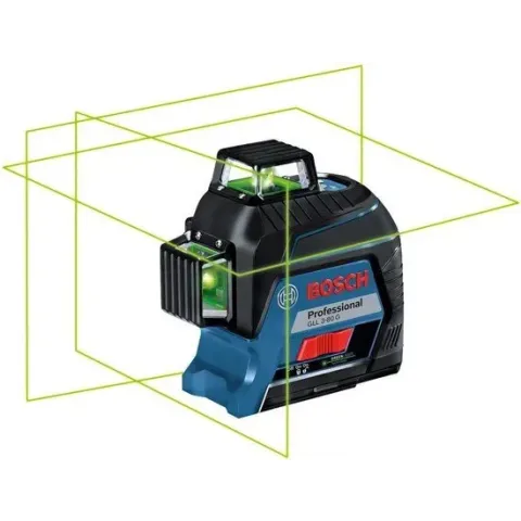 Bosch GLL 3-80 G Kruislijnlaser in opbergetui in koffer - 30 - 120 m