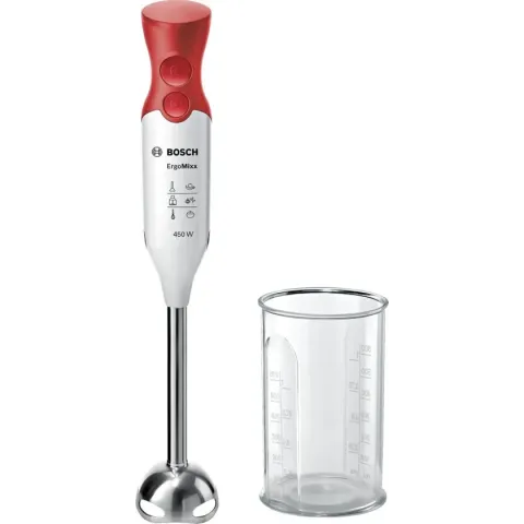 Bosch MSM64110 ErgoMixx - Staafmixer met beker - Rood Wit