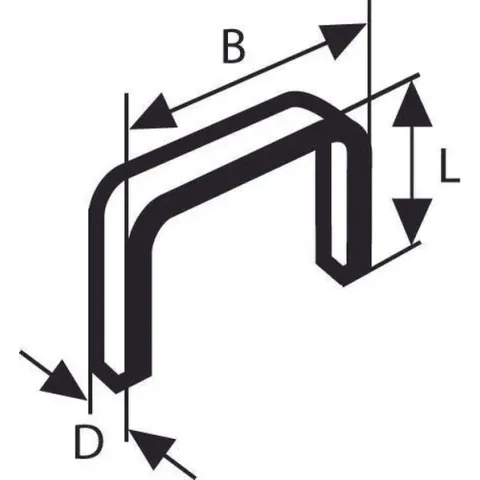 Bosch - Niet met fijne draad type 53 11,4 x 0,74 x 8 mm