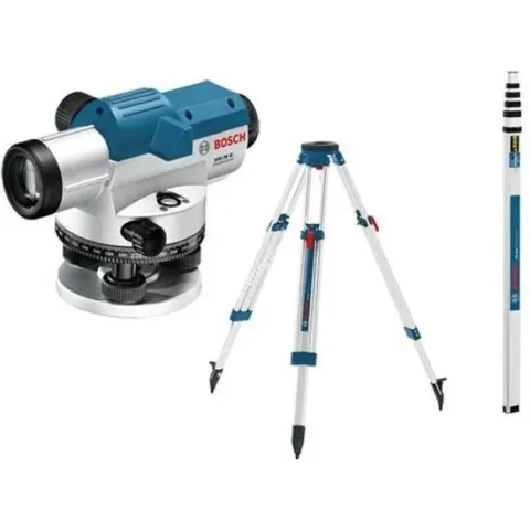 BOSCH PRO GOL 26 D IP54 Optische nivelleerder - Statief BT 160 + Meetlat GR 500