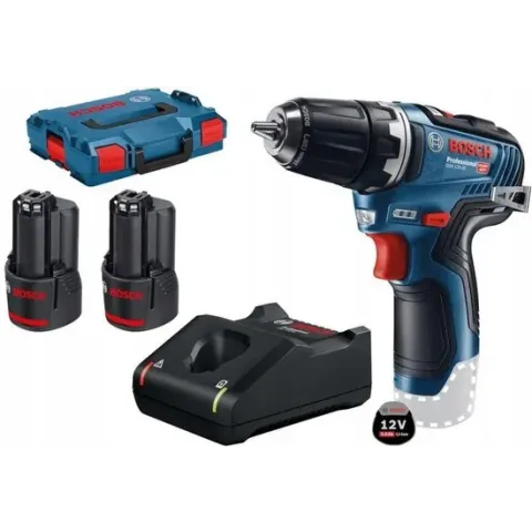 Bosch Professional 06019H8002 Accu-schroefboormachine 12 V Li-ion Incl. 2 accus, Incl. koffer