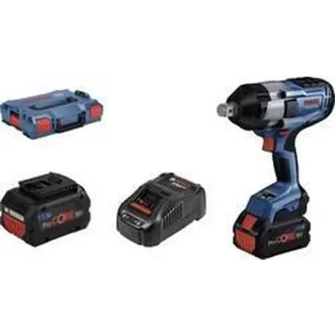Bosch Professional GAL1880 L-Boxx 06019J8503 Accu-draaislagmoeraanzetter 18 V 5.5 Ah Li-ion Brushless, Incl. 2 accus, Incl. lader, Incl. koffer