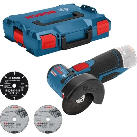 Bosch Professional GWS 12-76 V-EC Accu haakse slijper - 12 V - Zonder accu en lader - Met L-BOXX