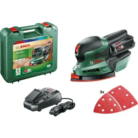 Bosch PSM 18 LI Multischuurmachine - Met 1 x 18 V accu en lader