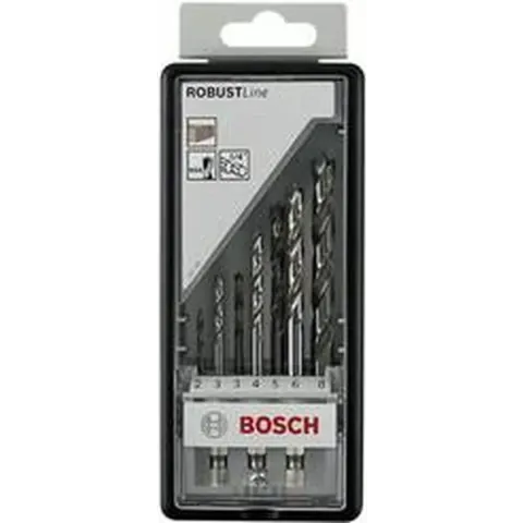 Bosch robustline houtspiraalboor set - 6-kant - 2-8 mm - 7-delig