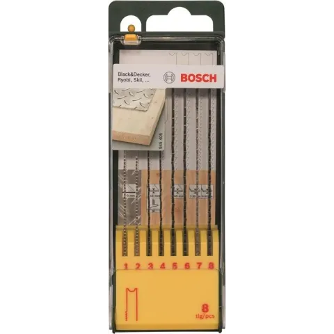 Bosch Set zaagbladen voor hout - U schacht - 8-delig