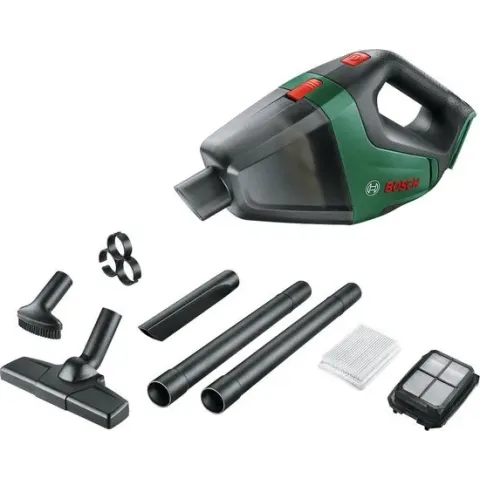 Bosch UniversalVac 18 Accuhandstofzuiger - Incl. uitgebreide accessoireset - Losse body (geleverd zonder 18 V accu en oplader)