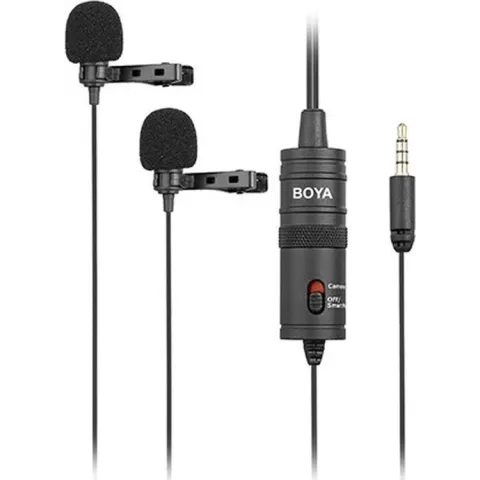 Boya BY-M1DM dual lapel mic for smartphones & DSLR's