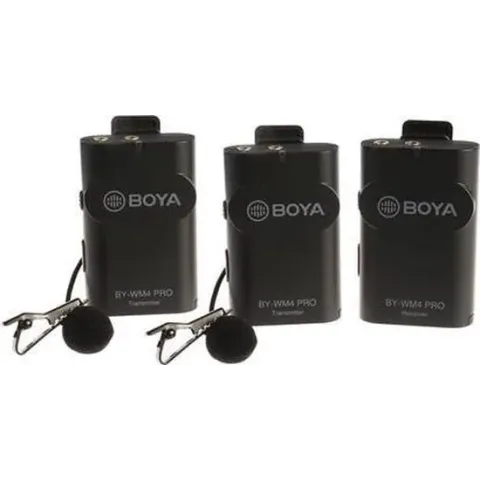 Boya BY-WM4PRO K2 wireless microphone system (2 transmitters) 2.4