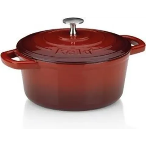 Braadpan Gietijzer Rood, 21 cm - Kela | Calido