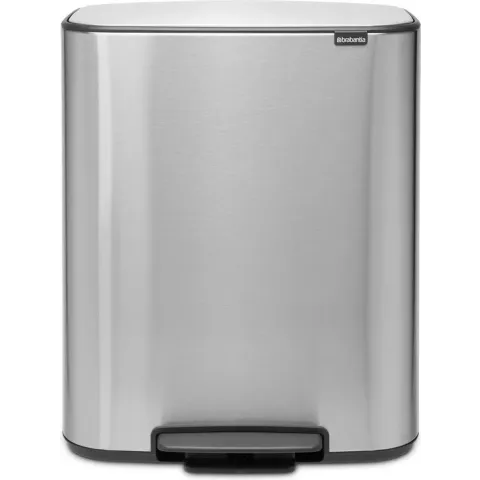 Brabantia Bo Prullenbak - 2 x 30 l - Matt Steel Fingerprint Proof