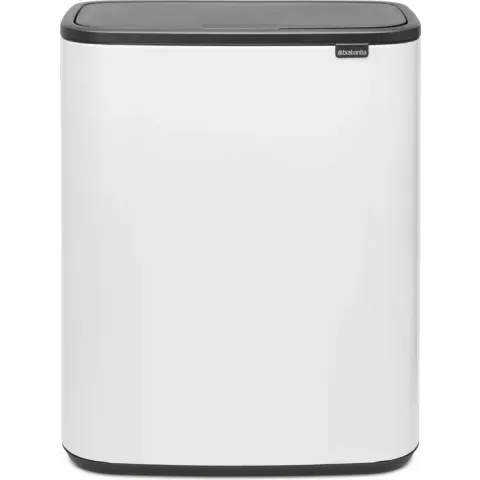 Brabantia Bo Touch Bin Prullenbak - 2 x 30 l - White