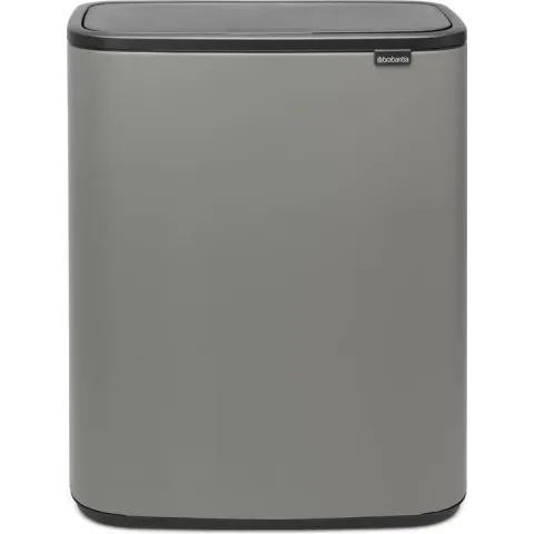 Brabantia Bo Touch Bin Sense of Luxury Prullenbak - 2 x 30 l - Mineral Concrete Grey