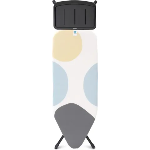 Brabantia Perfect Flow Strijkplank C met Stoomunithouder - 124 x 45 cm - Spring Bubbles