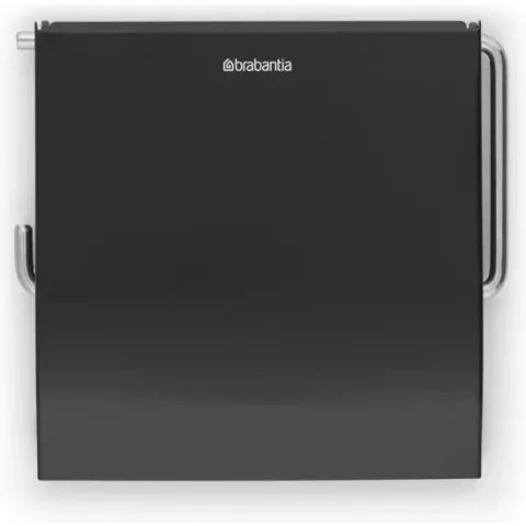 Brabantia ReNew Toiletrolhouder - met Klep - Matt Black