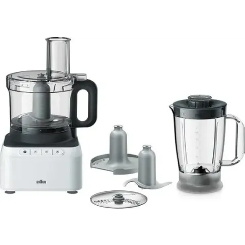 Braun FP3131WH PurEase Foodprocessor Wit/Grijs