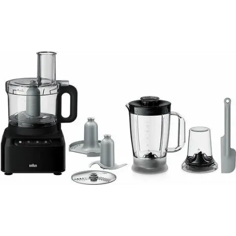 Braun FP3132BK PurEase Foodprocessor Zwart
