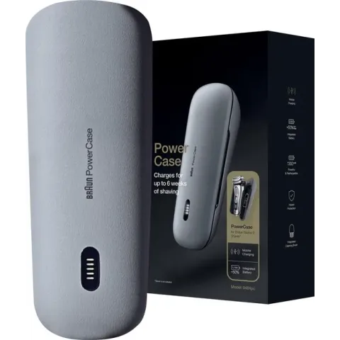 Braun PowerCase - Oplaadbare reisetui - Compatibel Met Series 9 En Series 8 Scheerapparaten