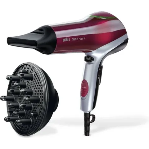 Braun Satin Hair 7 Color Saver BRHD770E Föhn - IONTEC technologie - Color Saver Technologie tegen kleurverlies - 3 temperaturen - Coolshot - Diffuser