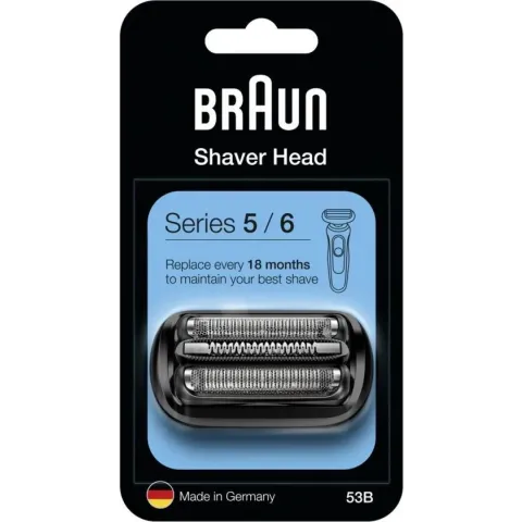 Braun Series 5 en 6 53B Elektrisch Scheerapparaat Vervangingskop - Zwart