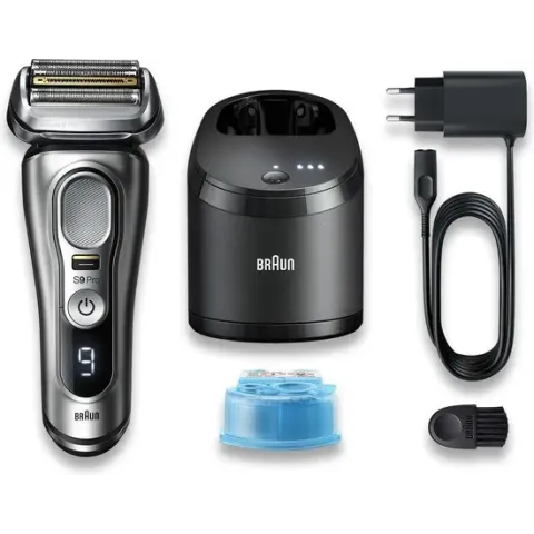 Braun Series 9 9467cc Wet & Dry Scheerapparaat met scheerblad Trimmer Zwart, Grijs