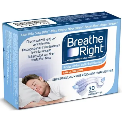 Breathe Right Neusstrips Gevoelige Huid 30 stuks