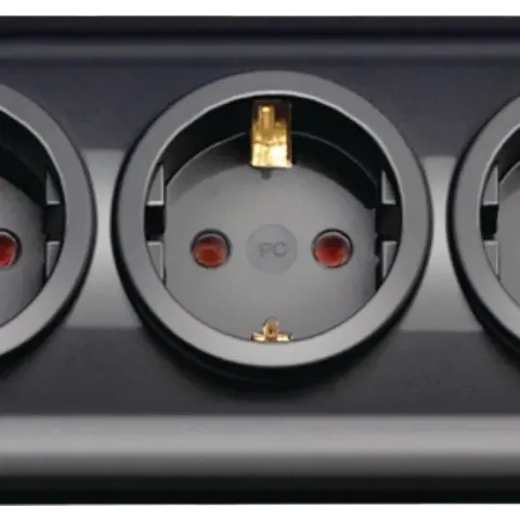 Brennenstuhl 1153300477 Master/slave-stekkerdoos 7-voudig Zwart Randaarde stekker 1 stuk(s)