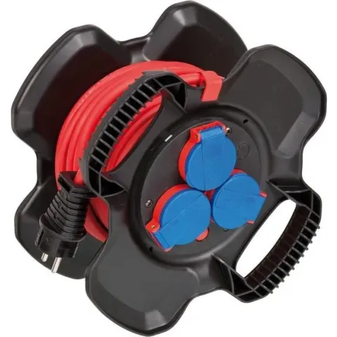 Brennenstuhl 1169717100 power uitbreiding 10 m 3 AC-uitgang(en) Buiten Zwart, Rood