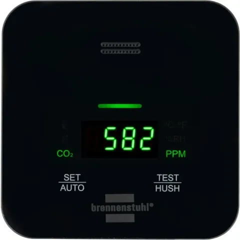 Brennenstuhl CO2 monitor C2M Brandbeveiliging Zwart