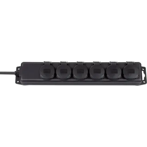 Brennenstuhl - Contactdoos - 6-Voudig - 2 Meter - Spatwaterdicht