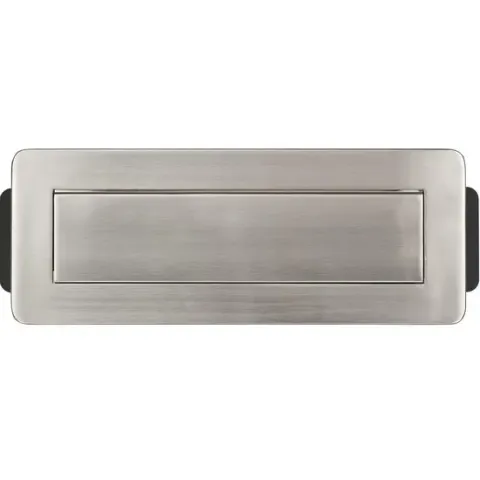 Brennenstuhl Indesk-Power bureau-inbouw stekkerdoos met 3 contacten en 2x USB / aluminium - 2 meter