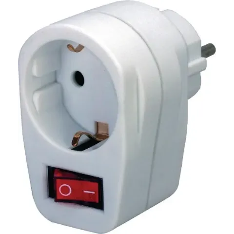 Brennenstuhl Socket with ONOFF switch white