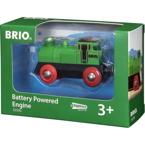 BRIO Groene locomotief op batterijen - 33595