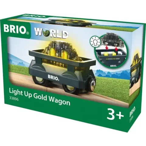 BRIO Lichtgevende goudwagon -33896