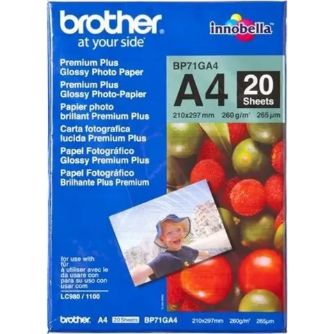 Brother Glossy Fotopapier -A4 / 20 Vellen