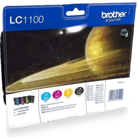 Brother LC-1100HYVALBP - Inktcartridge - Cyaan / Geel / Magenta / Zwart