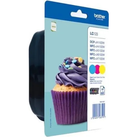 Brother LC-123 - Inktcartridge / Geel / Magenta / Cyaan