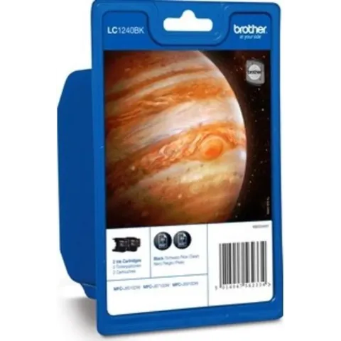 Brother LC-1240BKBP2DR inktcartridge Origineel Zwart Multipack 2 stuk(s)