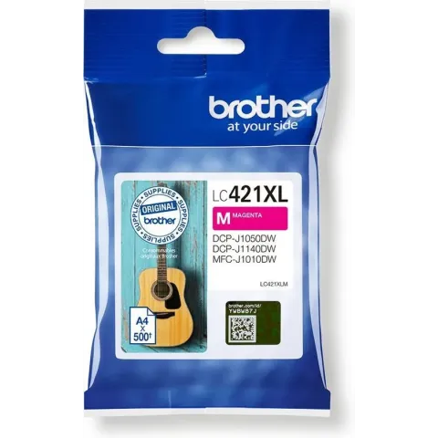 Brother LC-421XLM inktcartridge 1 stuk(s) Origineel Hoog (XL) rendement Magenta