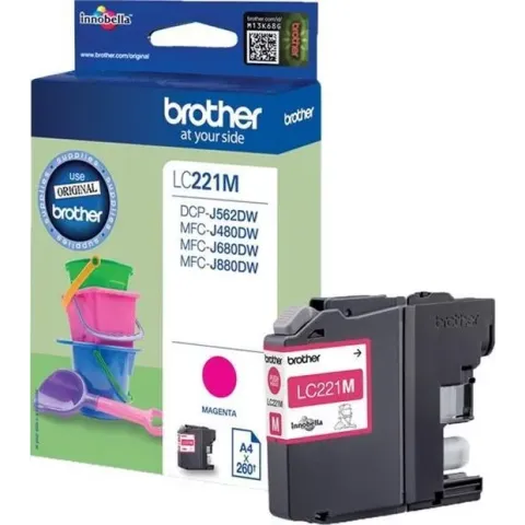 Brother LC221M - Inktcartridge / Magenta