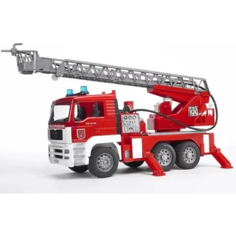 Bruder MAN Brandweerwagen met Draailadder - Speelgoedvoertuig