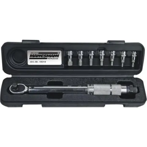 Brüder Mannesmann Momentsleutel 1/4 inch 5-25 Nm set 8-delig 18314
