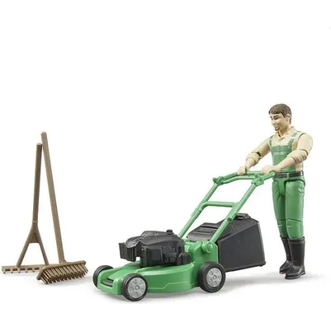 Bruder Tuinman met grasmaaier en tuingereedschap - 62103