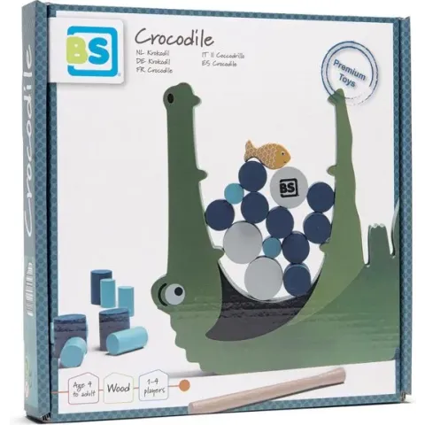 BS Toys Krokodil - Mikado - Evenwicht spel - Hout