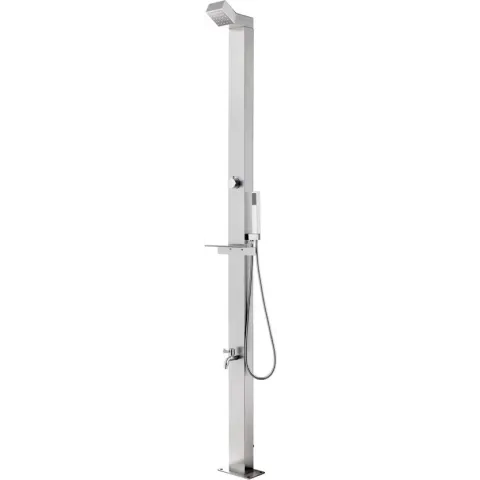 Buitendouche 220 cm roestvrij staal