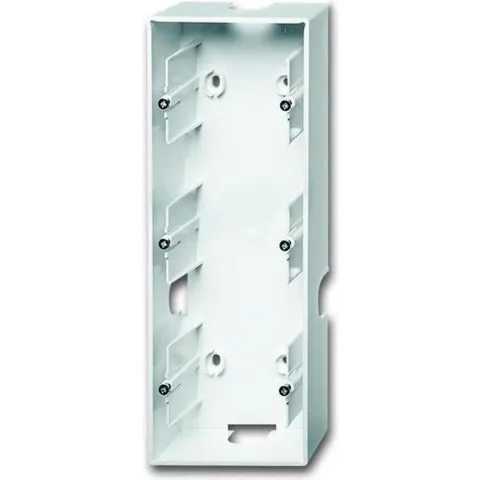 Busch-Jaeger Future Linear opbouwbak met bodem 3-voudig, studiowit
