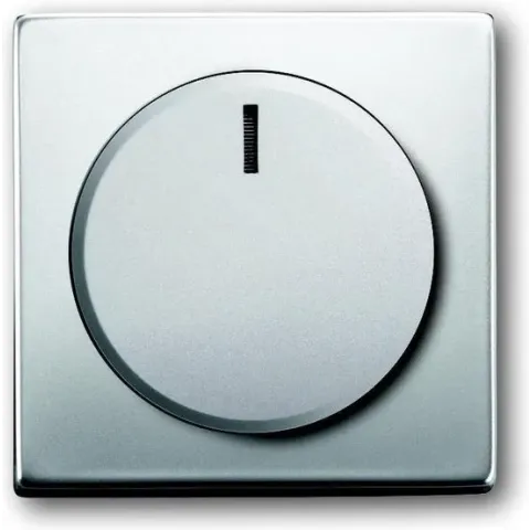 Busch-Jaeger Pure Stainless Steel centraalplaat voor Busch-dimmer met draaiknop, edelstaal