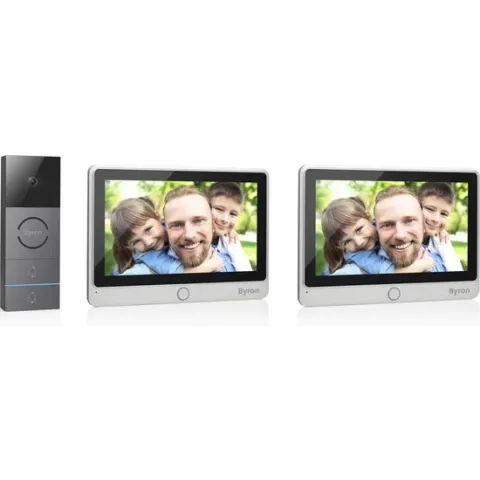 Byron Wired video doorphone for 2 apartments DIC-24122